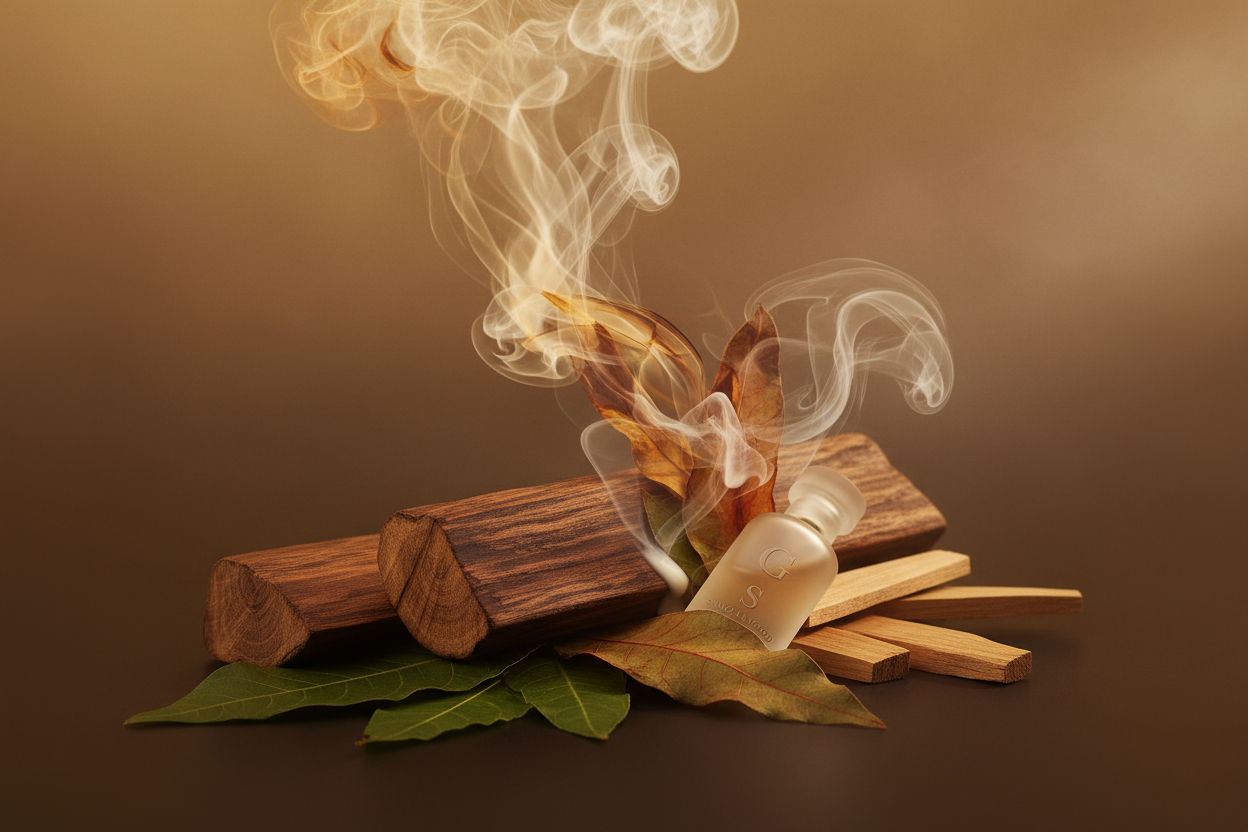 Create story image - The dry-down is effortlessly sensual ambergris and musk melt into the smoky warmth of guaiac wood, patchouli, and the smooth richness of sandalwood