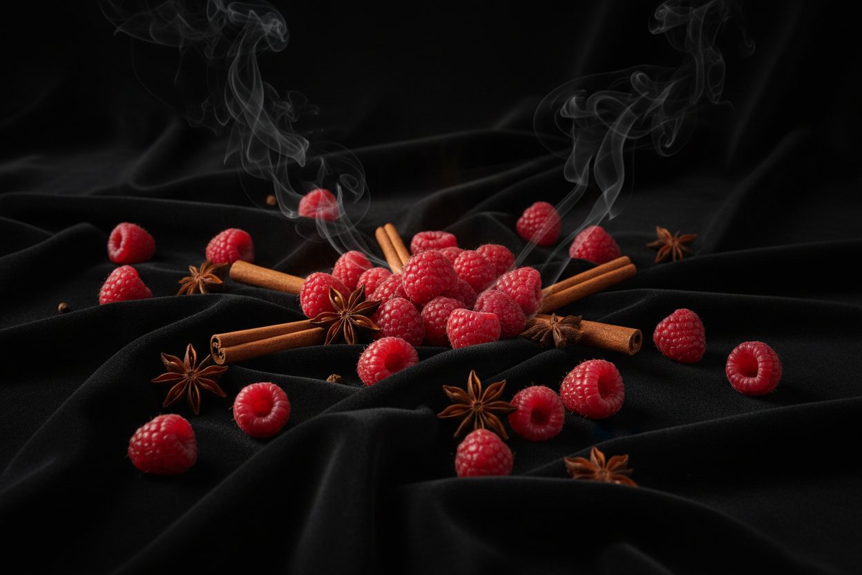 Give story image - Black Velvet is a vibrant opening of raspberry, anise, and cinnamon delivers a sweet and spicy kick