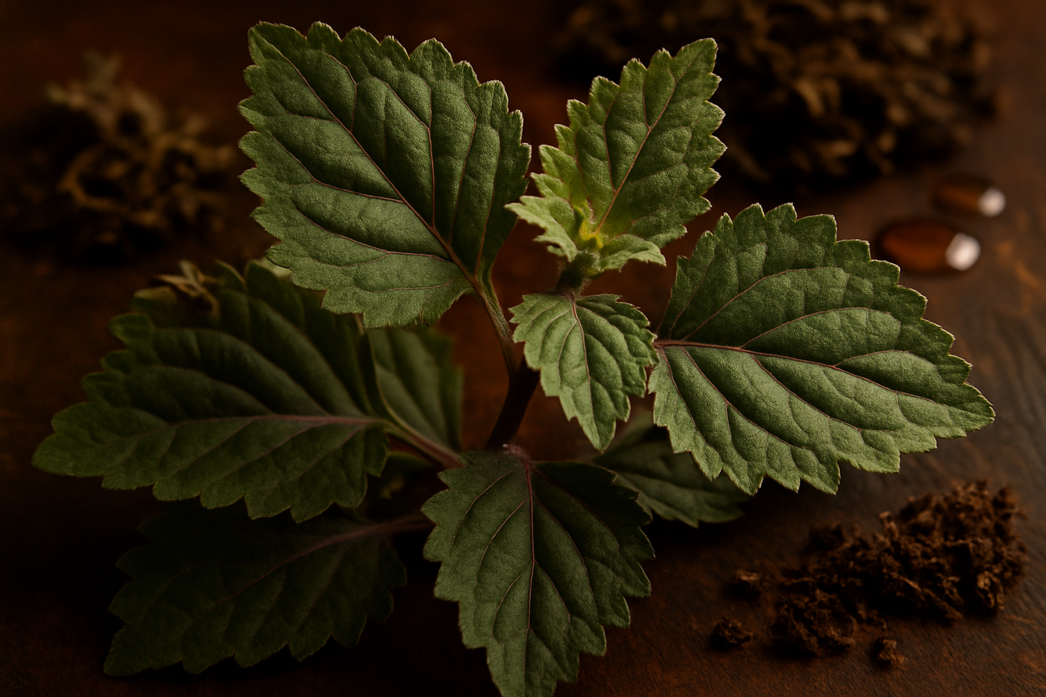 Give ingredient image based on this photo - The base unfolds with earthy patchouli, leaving a sensual and enduring trail